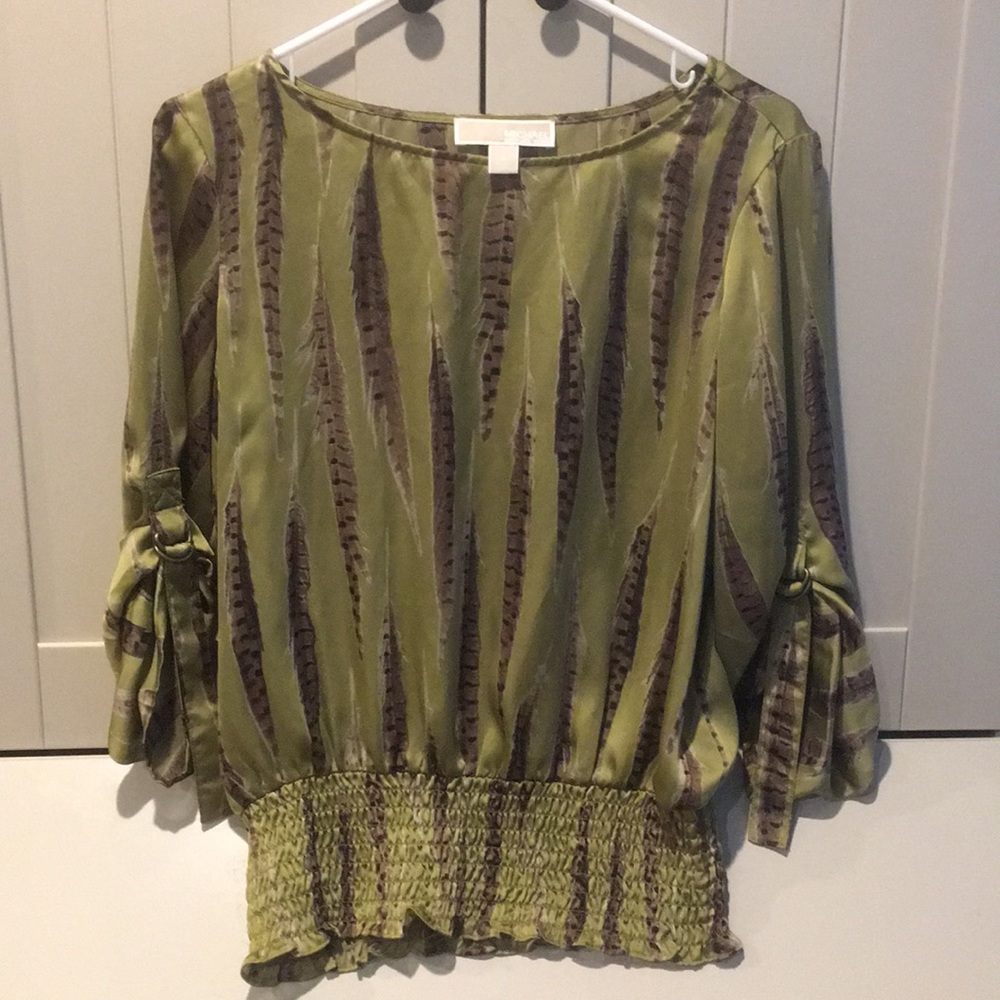 Michael by Michael Kors Blouse with buckle sleaves
